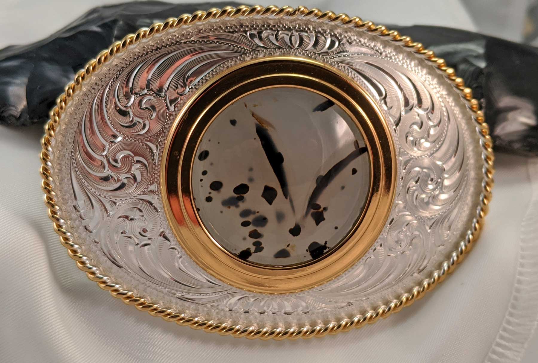 agate belt buckle