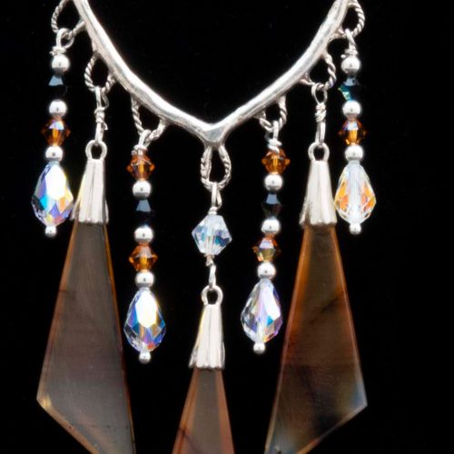 Montana Moss Triple Agate Necklace