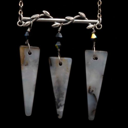 Montana Moss Agate Festoon Necklace