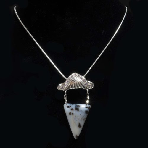 Montana Moss Agate Festoon Necklace