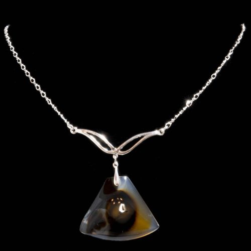 Montana Moss Agate Festoon Necklace