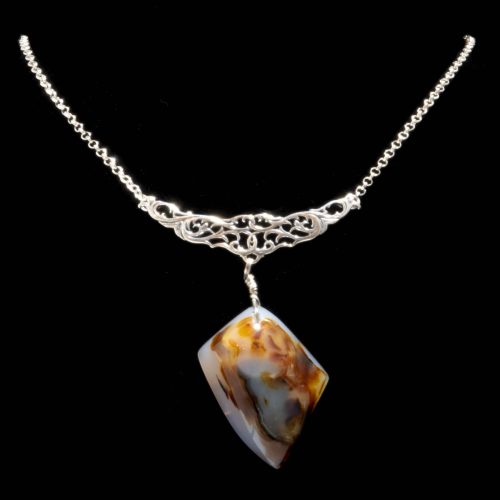 Montana Moss Agate Freeform Festoon