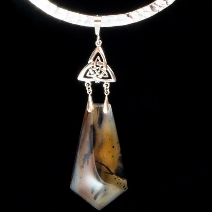 Montana Moss Agate Pendant & Choker