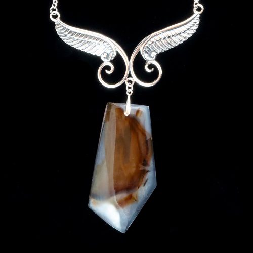 Montana Moss Agate Winged Festoon