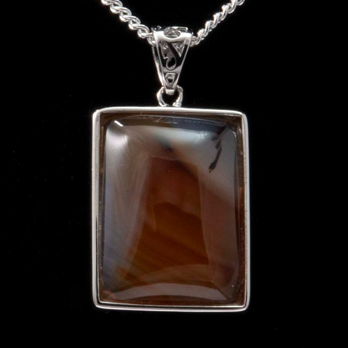 Montana Moss Agate Rectangle Necklace