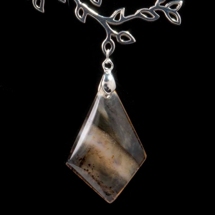 Montana Moss Agate Festoon Necklace