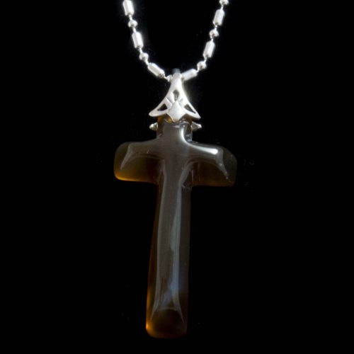 Montana Moss Agate Cross Pendant