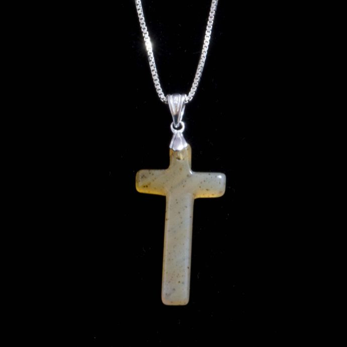 Montana Moss Agate Cross