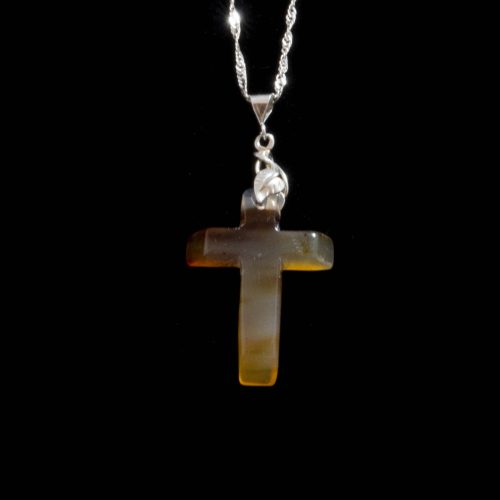 Montana Moss Agate Cross