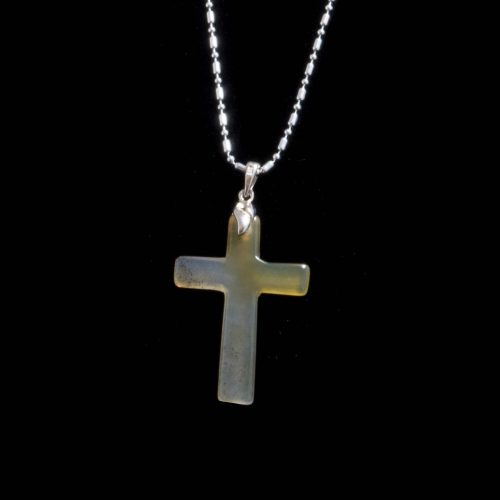 Montana Moss Agate Cross