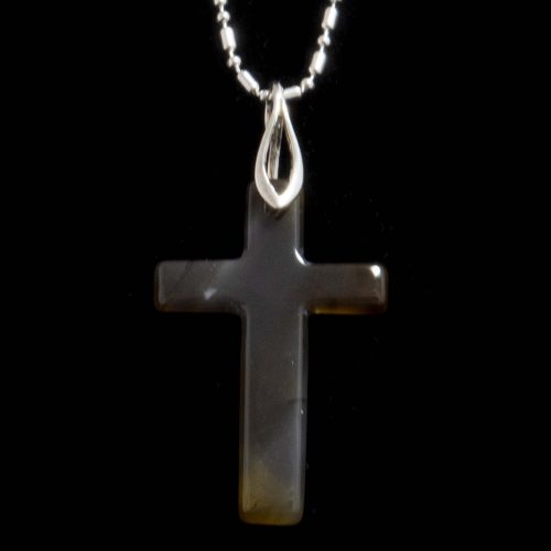 Montana Moss Agate Cross