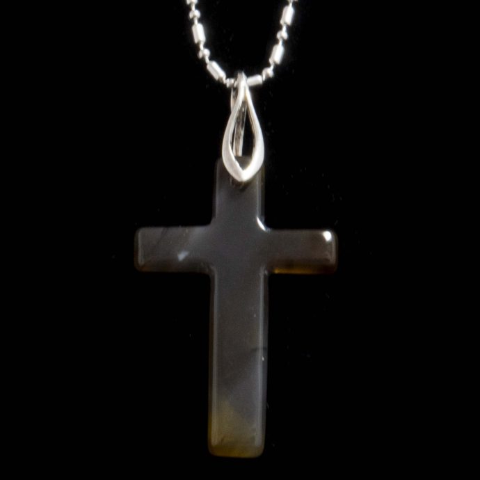 Montana Moss Agate Cross