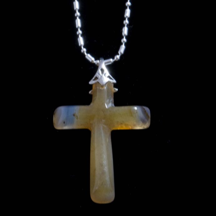 Montana Moss Agate Cross