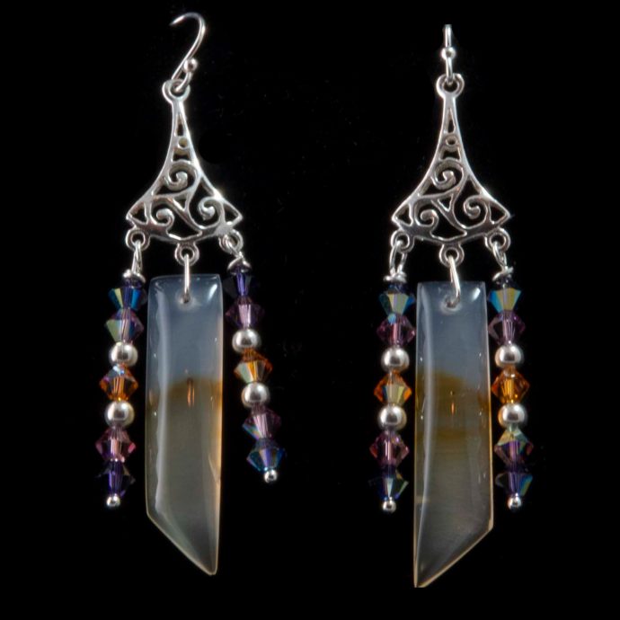 Montana Moss Agate Earrings
