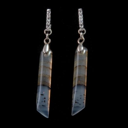 Montana Moss Agate Earrings