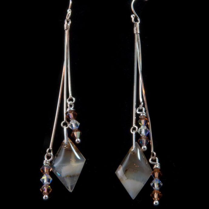 Montana Moss Agate Earrings