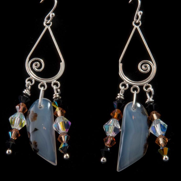 Montana Moss Agate Earrings