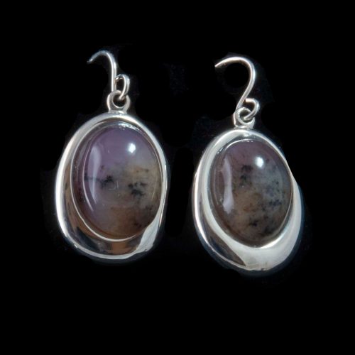 Amethyst Sage Agate Earrings