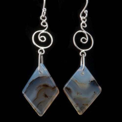 Montana Moss Agate Earrings