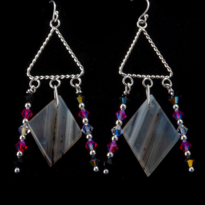 Montana Moss Agate Earrings