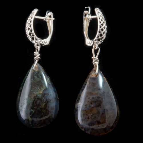 Montana Moss Agate Earrings