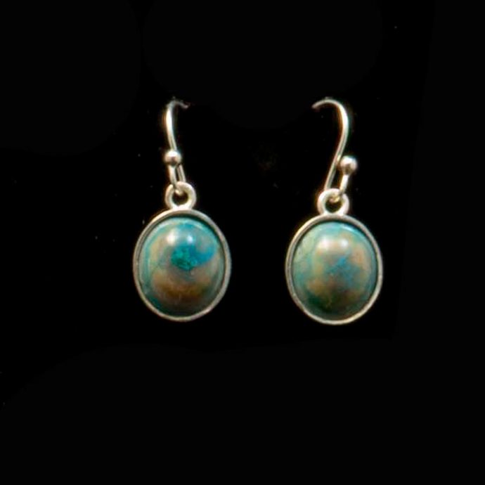 Turquoise/Chrysocolla Earrings