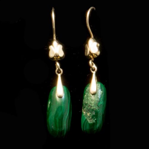 Malachite Earrings