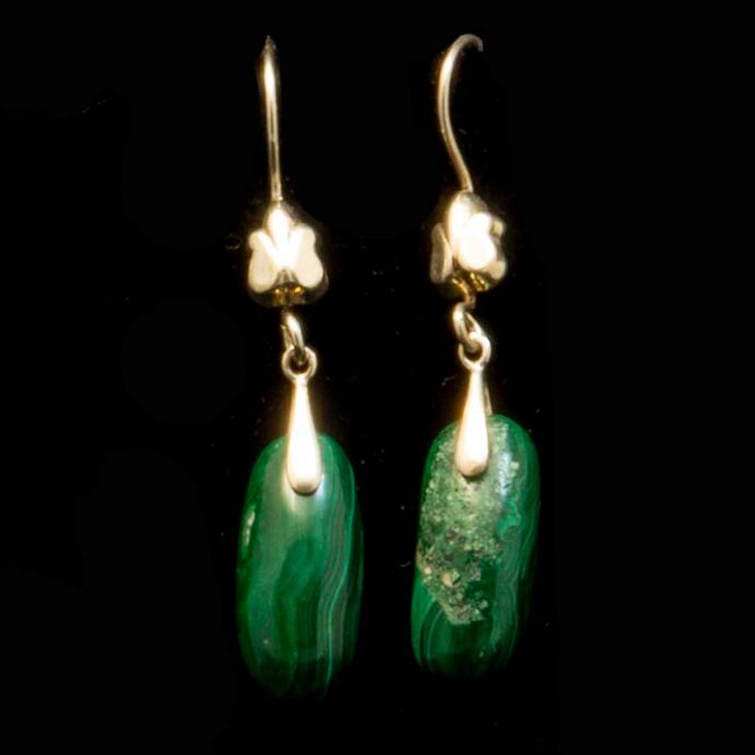Malachite Earrings