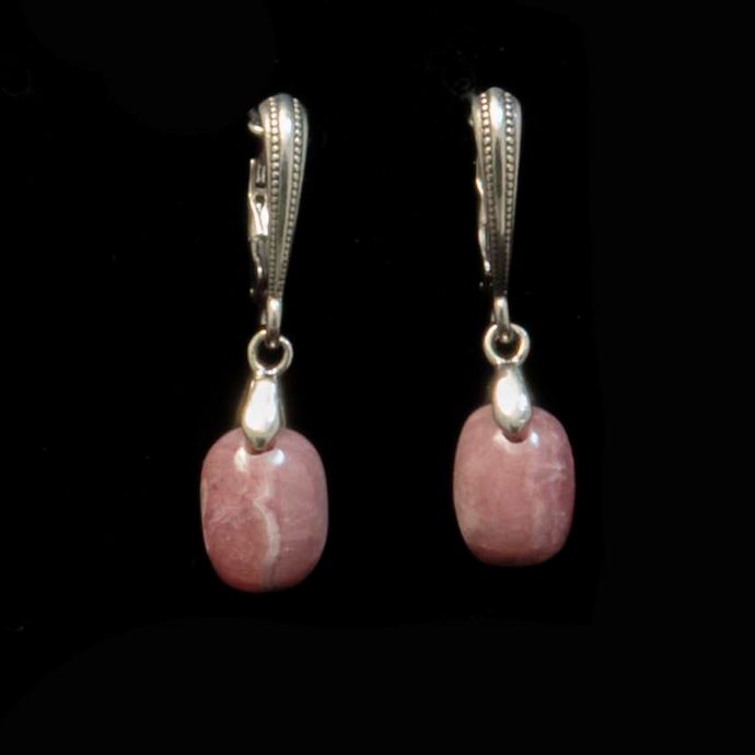 Rhodochrosite Earrings