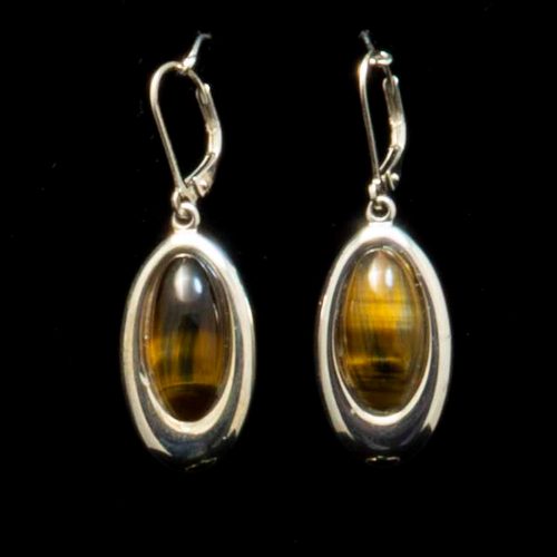 Blonde Tiger's Eye Earrings