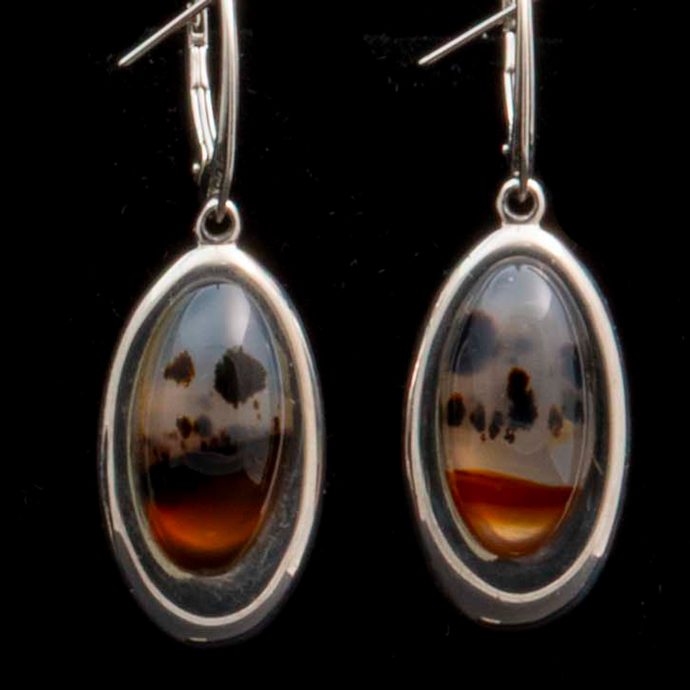 Montana Moss Agate Earrings