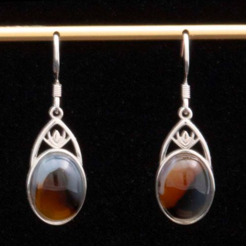 Montana Moss Double Agate Earrings