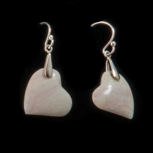 Ice Cream Opal Heart Earrings
