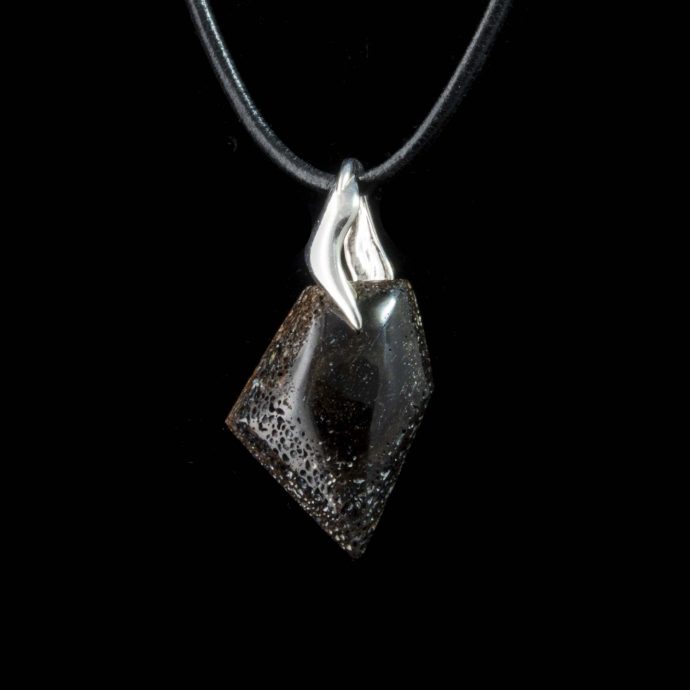 Dinosaur Bone Fossil Pendant