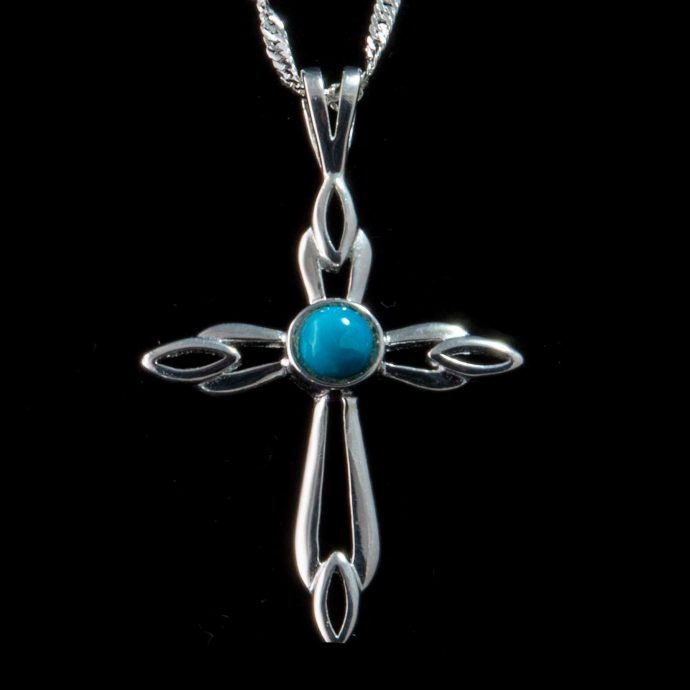 Turquoise Cross Pendant