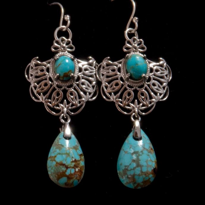 Fancy Turquoise Earrings