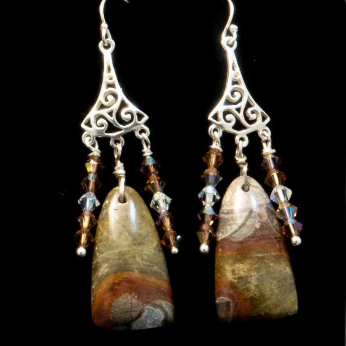 Mushroom Jasper Earrings