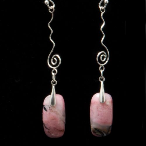 Rhodochrosite Earrings