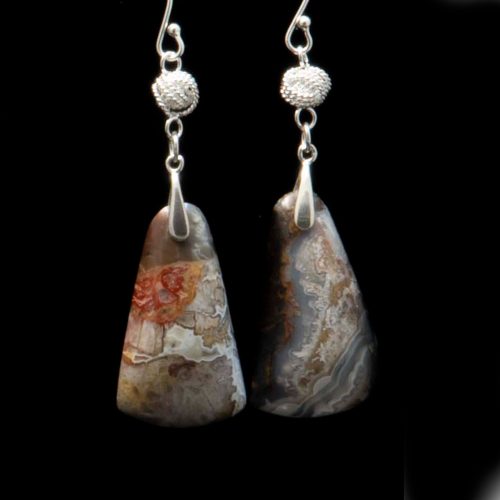 Laguna Lace Agate Earrings