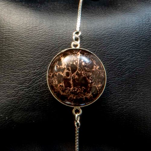 Copper Fire Brick Bracelet