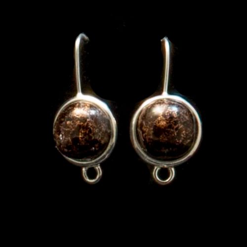 Copper Fire Brick Earrings