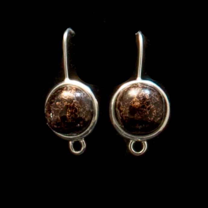 Copper Fire Brick Earrings