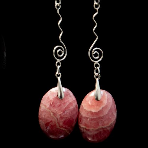 Rhodochrosite Earrings