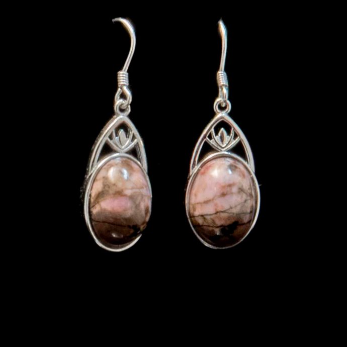Mauve Jasper Earrings