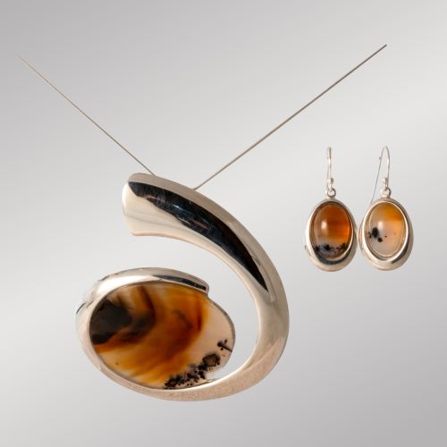 Montana Moss Agate Infinity Set