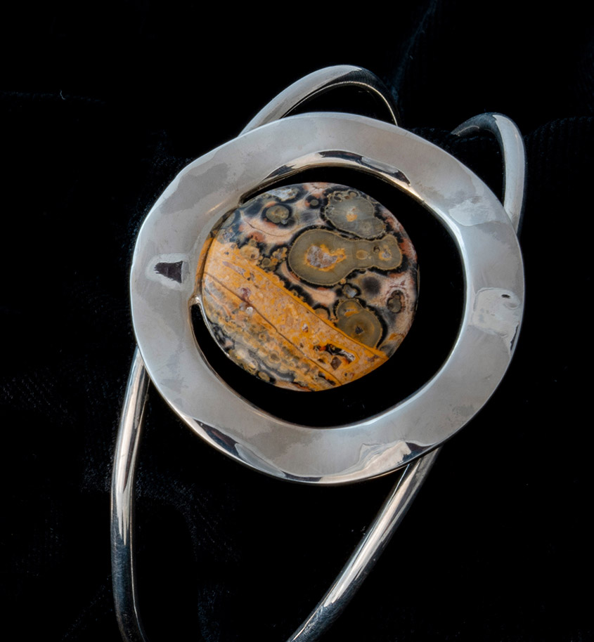 Leopardskin Jasper Wavy Bracelet