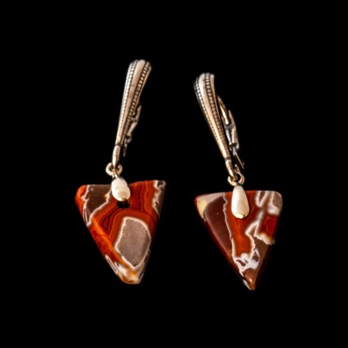 Pryor Mountain Dryhead Agate Earrings